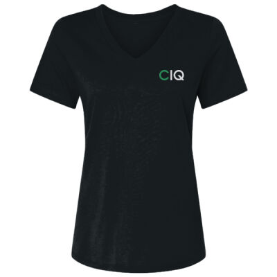 CIQ - Juniors' USA-Made V-Neck T-Shirt Thumbnail